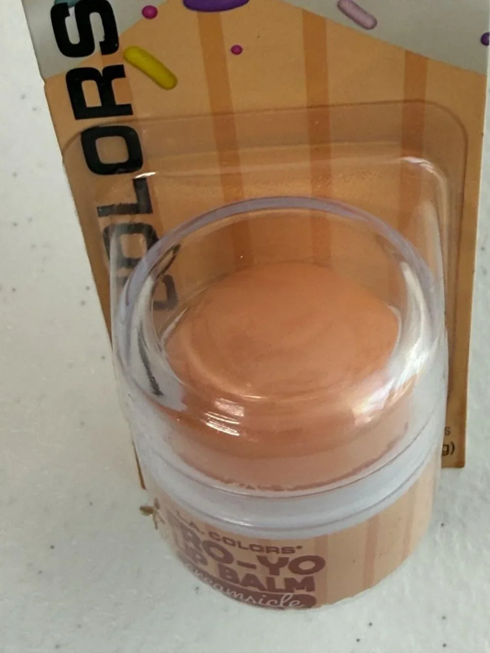 L.A. Colors Fro-Yo Lips Creamsicle Scented Lip Balm New